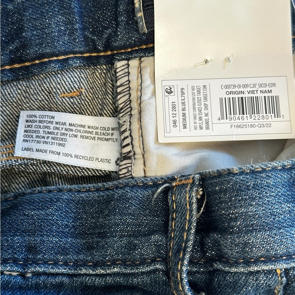 Cat & Jack Relaxed Straight Denim Boys Jeans SZ 16 - Picture 5 of 11